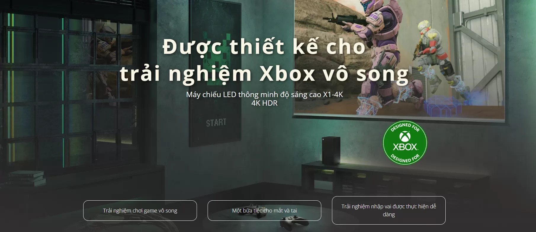 Máy chiếu Led thông minh ViewSonic X1-4K 